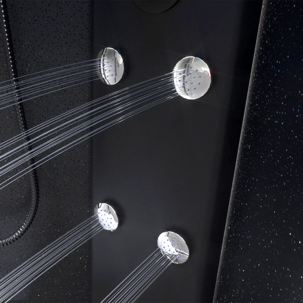 Limited Edition Black Sparkle Steam Shower
