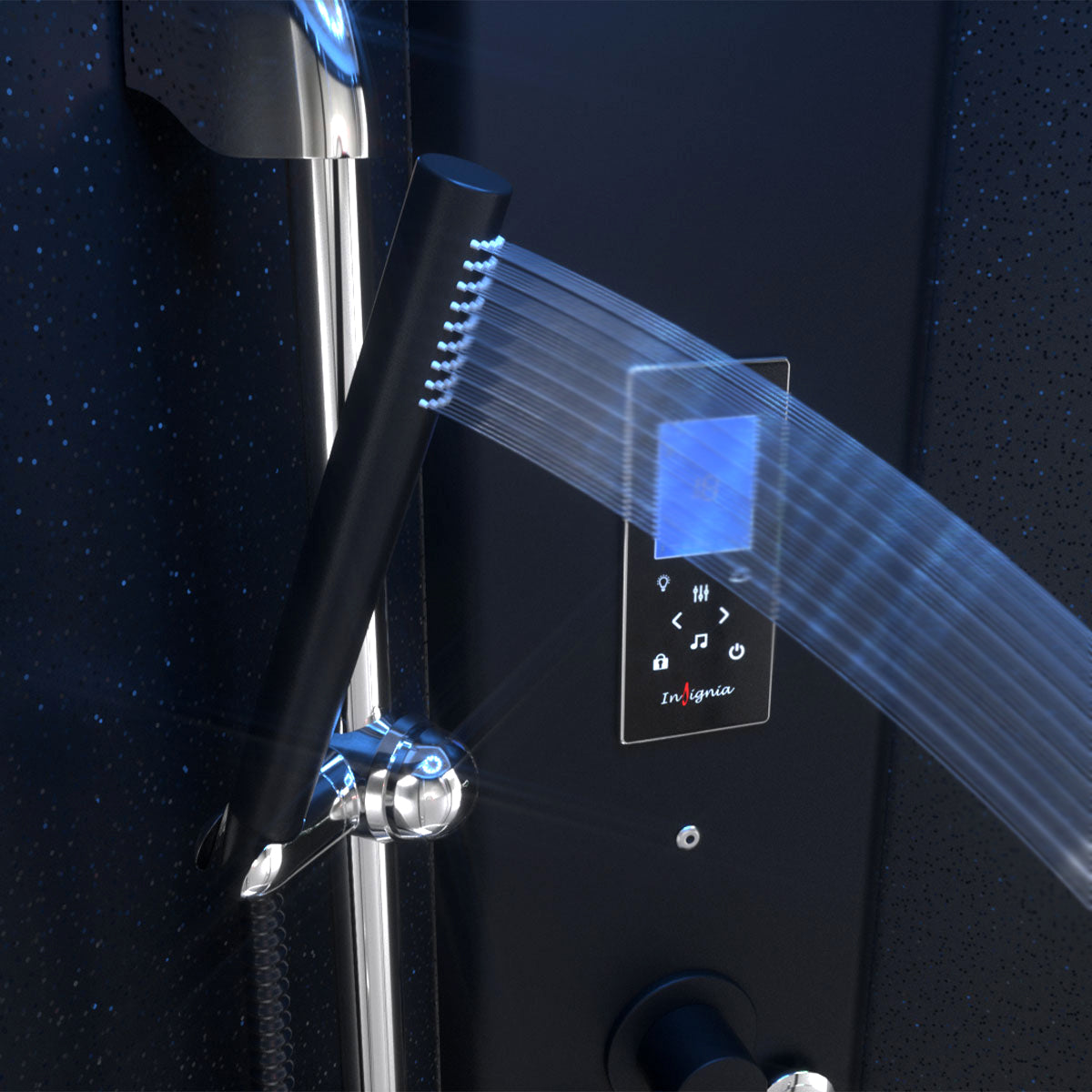 Limited Edition Black Sparkle Steam Shower