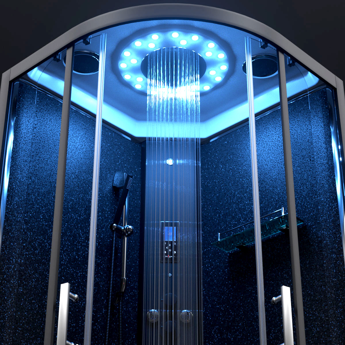 Limited Edition Black Sparkle Steam Shower
