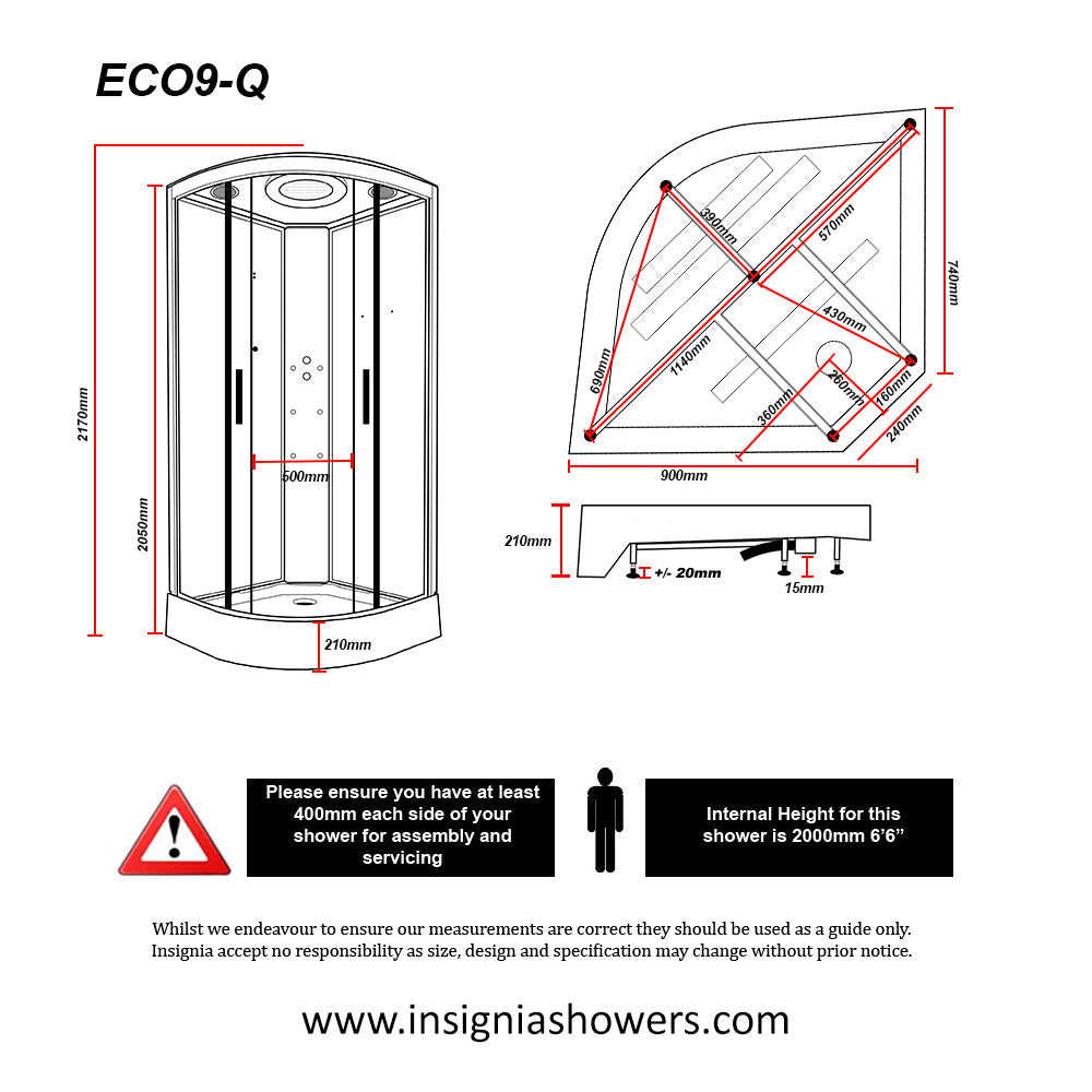 900mm x 900mm