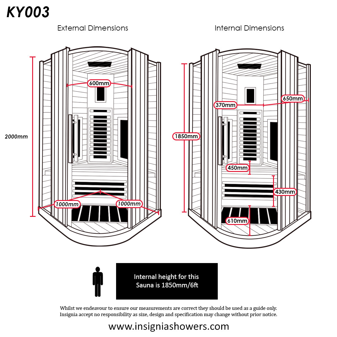 KY003 Indoor Personal Infrared Sauna (GRADE A)