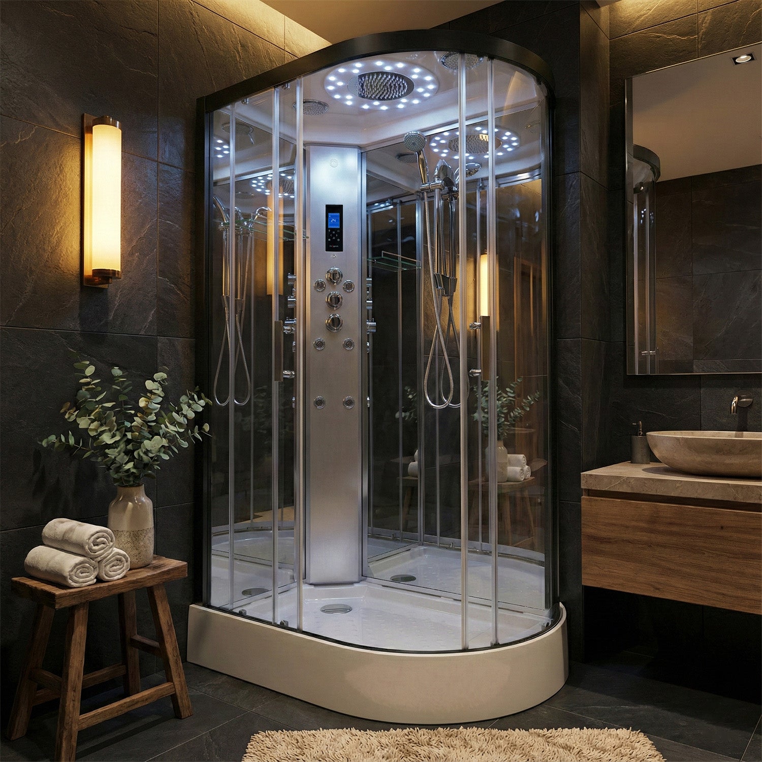 Platinum Shower Cabin - Offset (Left)
