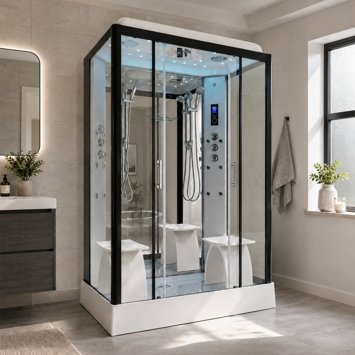 Platinum Shower Cabin - Twin