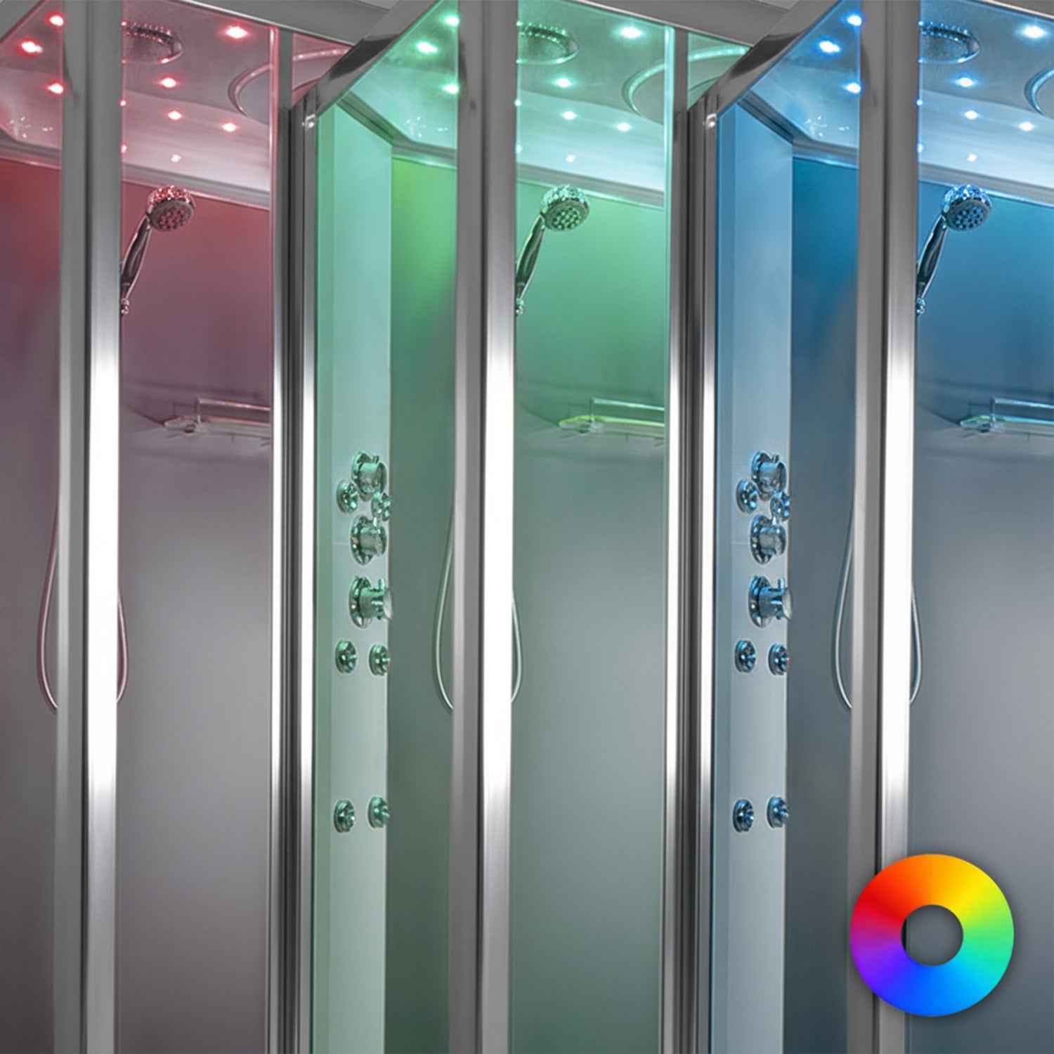 Marble Steam Shower - Offset (Right)