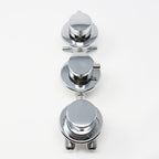 Water Control Valve mixer Tap Set - Thermostatic 3 Port 2 Feed (100mm between dials)