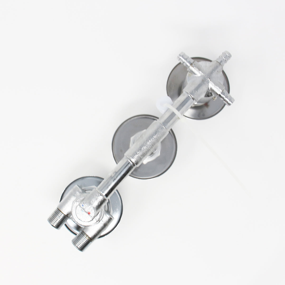 Water Control Valve mixer Tap Set - Thermostatic 3 Port 2 Feed (100mm between dials)