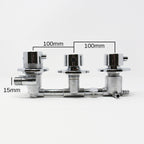Water Control Valve mixer Tap Set - Thermostatic 3 Port 2 Feed (100mm between dials)