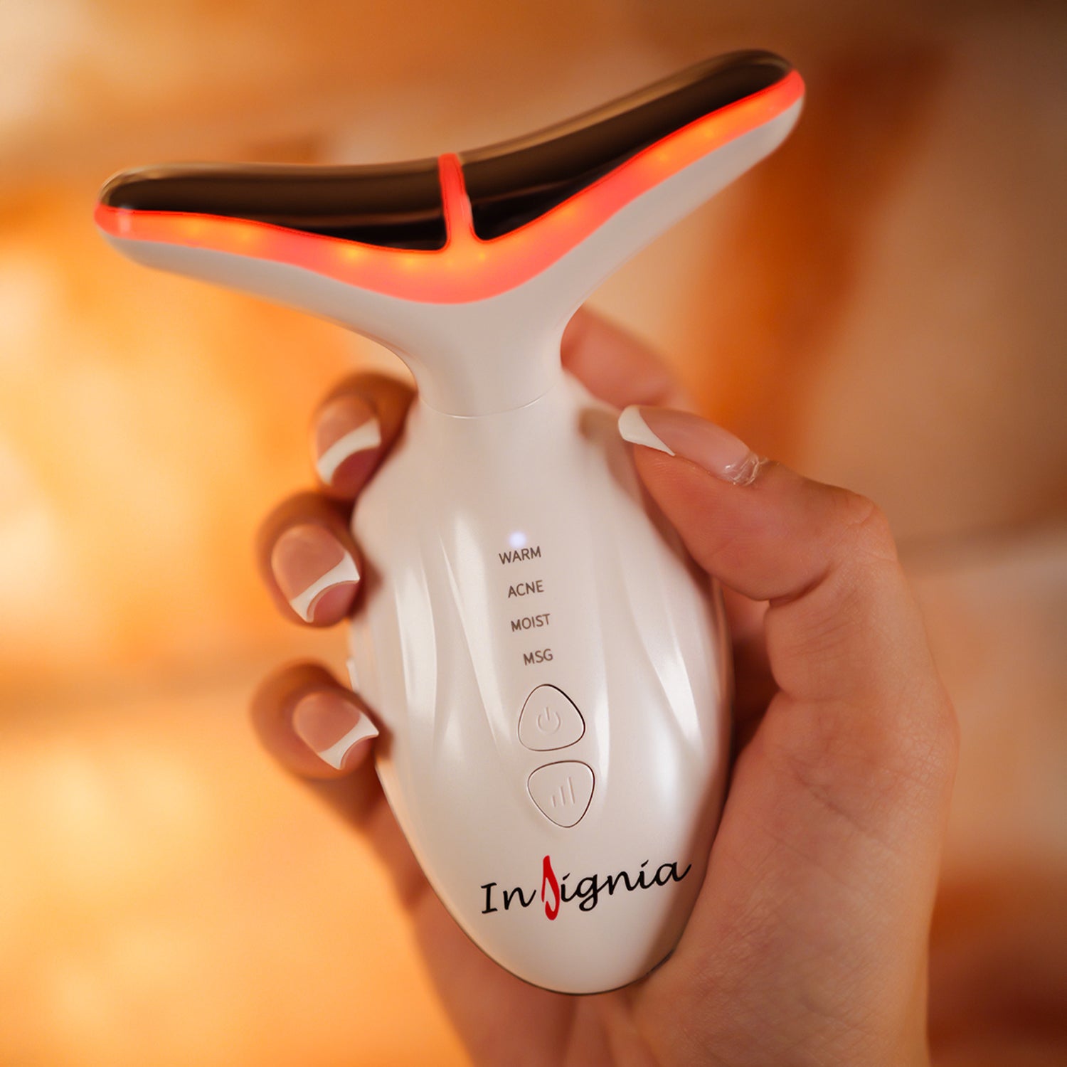 LED Light Therapy Neck & Face Massager
