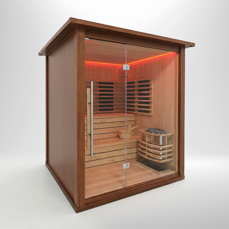 MXOS2000 Outdoor Hybrid Sauna - Aluminium (GRADE A)