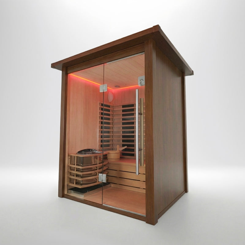 MXOS1700 Outdoor Hybrid Sauna - Aluminium (GRADE A)