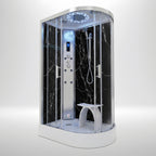 Marble Steam Shower - Offset (Left)