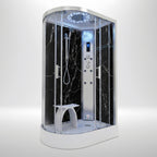 Marble Steam Shower - Offset (Right)