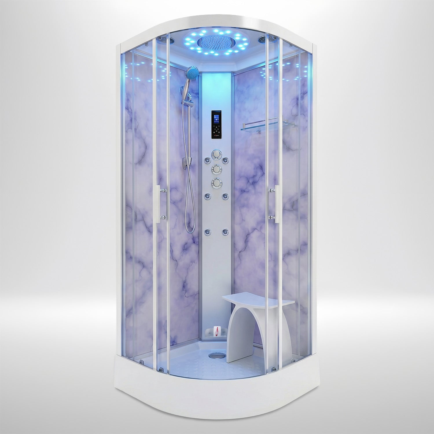 Marble Steam Shower - Quadrant