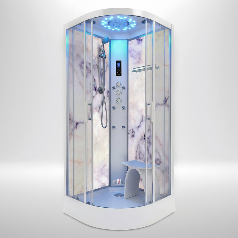 Marble Steam Shower - Quadrant (GRADE A)