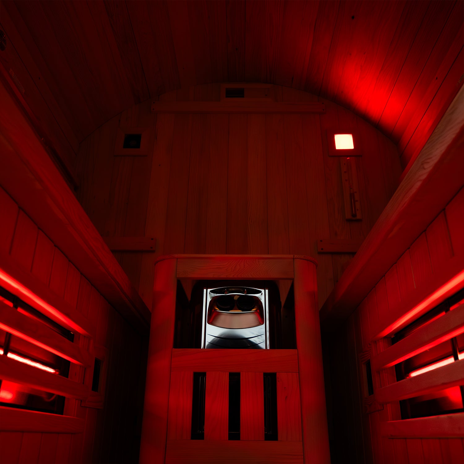 Hybrid Barrel Sauna with Porch