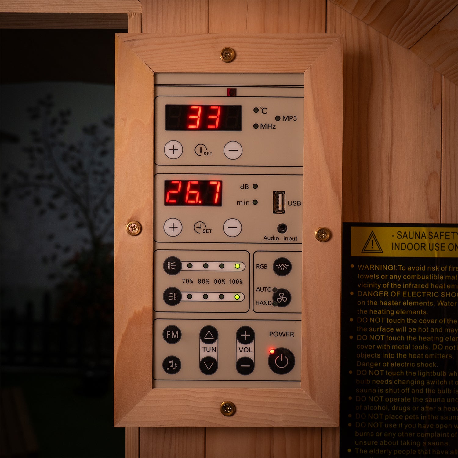 Hybrid Barrel Sauna with Porch (GRADE A)