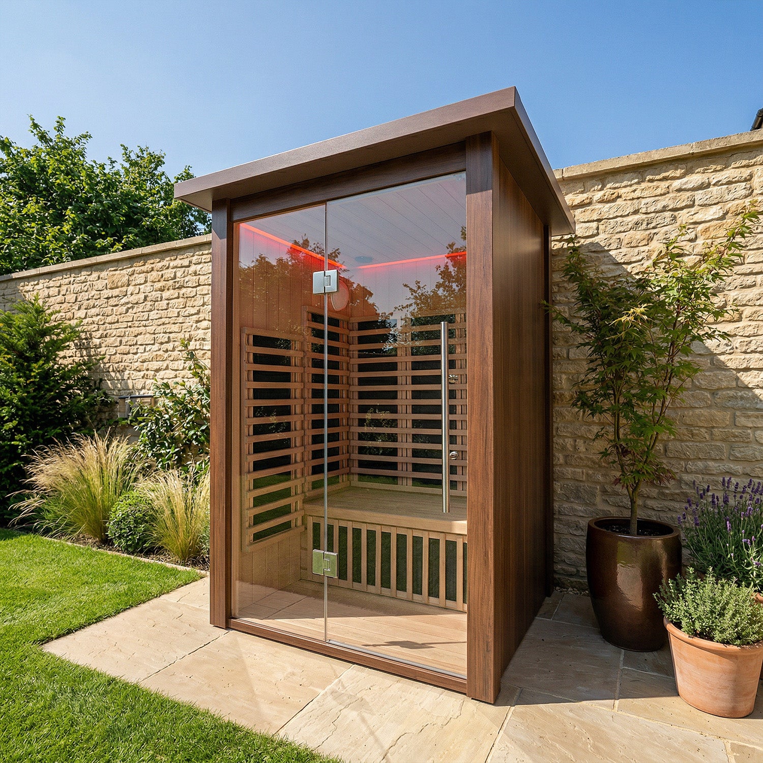 MXOS1500 Outdoor Infrared Sauna - Aluminium
