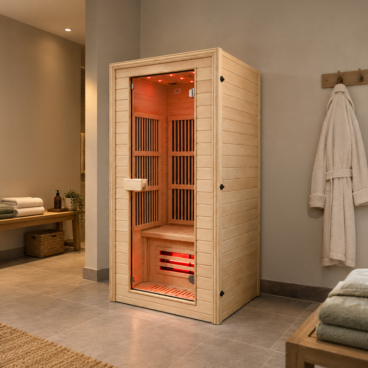 Essential Indoor Infrared Sauna 1000mm x 900mm