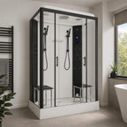 Monochrome Steam Shower - Twin