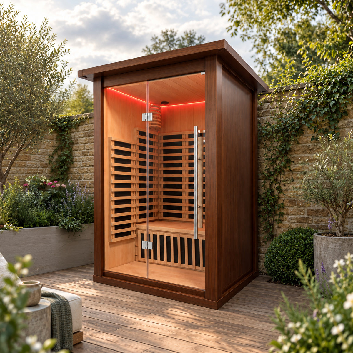 MXOS1500 Outdoor Infrared Sauna - Aluminium