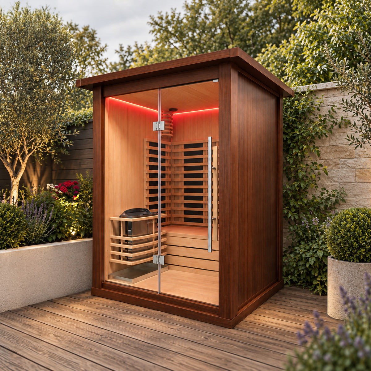 MXOS1700 Outdoor Hybrid Sauna - Aluminium