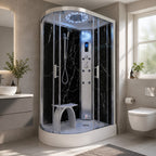 Marble Steam Shower - Offset (Right)