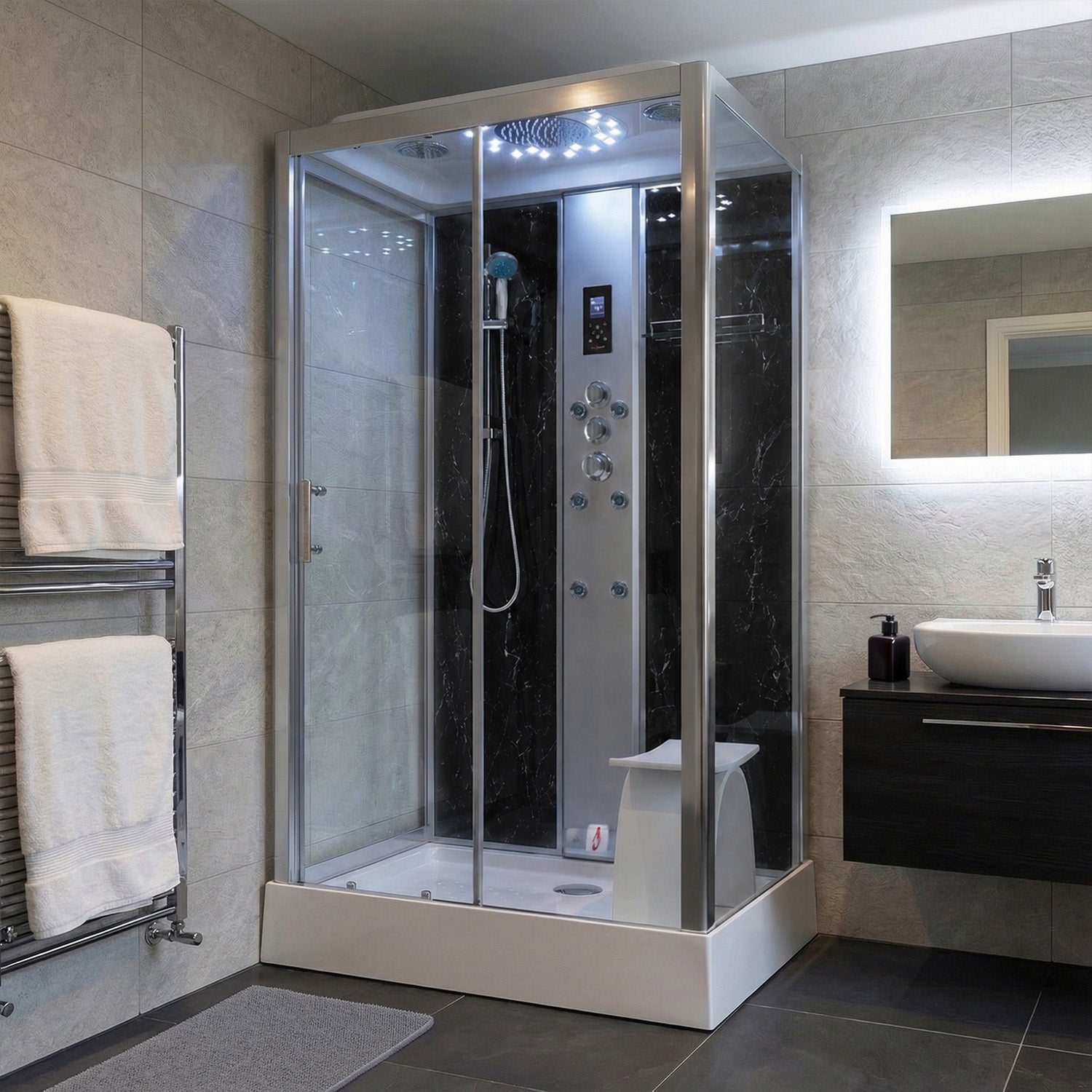 Marble Steam Shower - Rectangle (GRADE A)