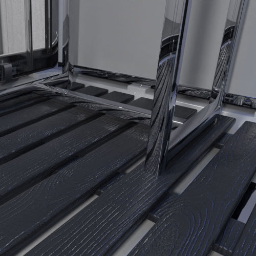Platinum Black Synthetic Wood Effect Floor for 1400mm Rectangle