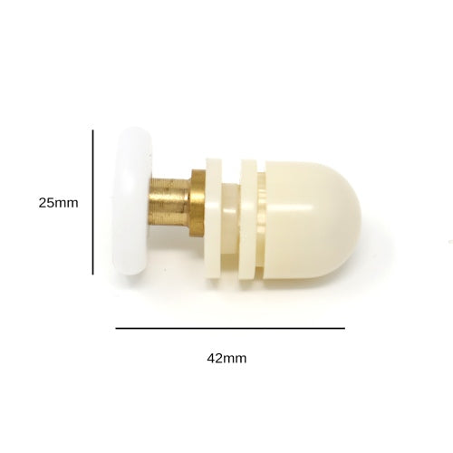 25mm White Door Wheel-1