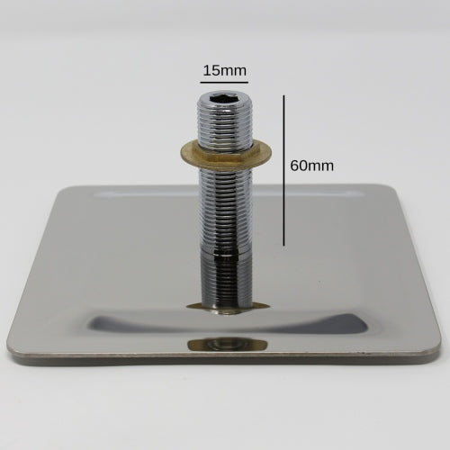 Square Chrome Monsoon Shower Head (150mm x 150mm)