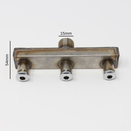 Chrome Tri-jet Steam Outlet