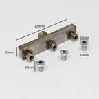 Chrome Tri-jet Steam Outlet