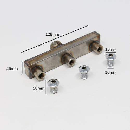 Chrome Tri-jet Steam Outlet