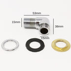 90 Degree Chrome Water Outlet