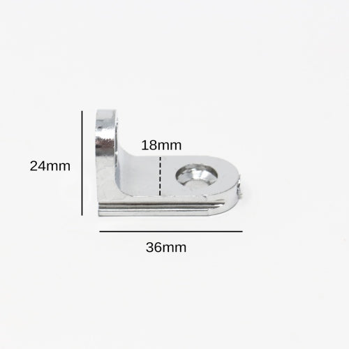Chrome Effect Glass Panel Securing Clip