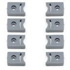 Grey Rubber Door Stops (Pack of 8)