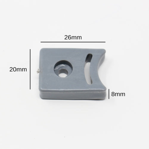 Grey Rubber Door Stops (Pack of 8)