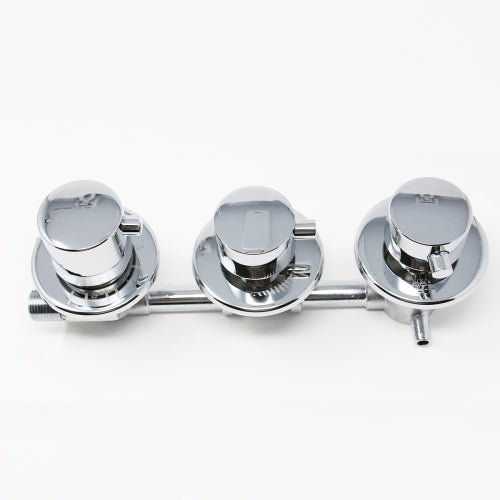 Water Control Valve mixer Tap Set - Thermostatic 2 Port 2 Feed (100mm between dials)