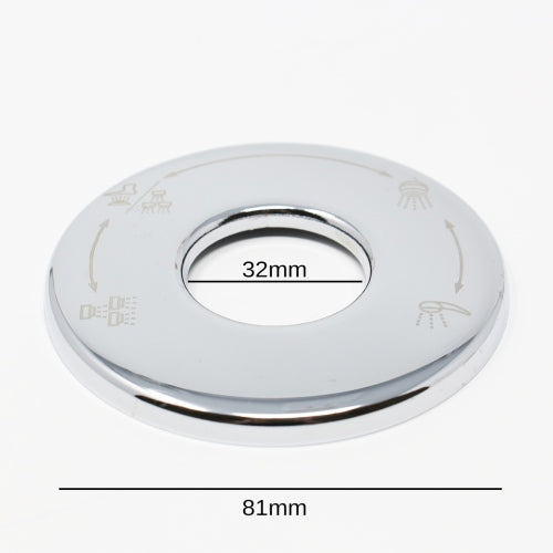 Water Valve Chrome Selection Plate