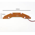(AX) 24 x 10mm White LED Lights ( 4 x PCBs, 6 LEDs Per Board, 45 + 72.5mm LED Gap)