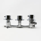 Water Control Valve mixer Tap Set - Thermostatic 3 Port 2 Or 3 Feed (100mm between dials)