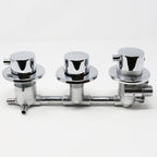 Water Control Valve mixer Tap Set - Thermostatic 3 Port 2 Or 3 Feed (100mm between dials)