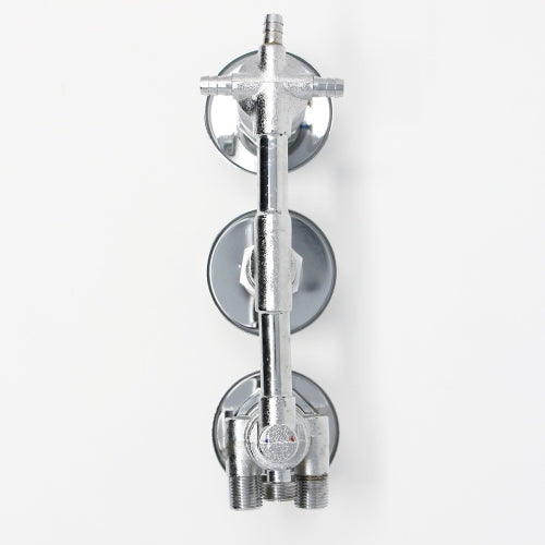 Water Control Valve mixer Tap Set - Thermostatic 3 Port 2 Or 3 Feed (100mm between dials)