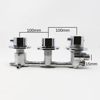 Water Control Valve mixer Tap Set - Thermostatic 3 Port 2 Or 3 Feed (100mm between dials)