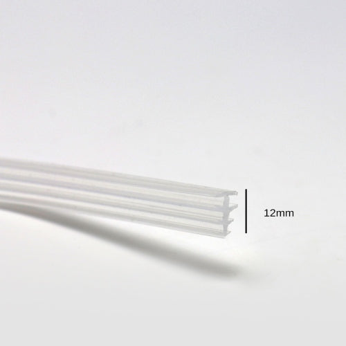 12mm Ribbed Fixed Glass Seals
