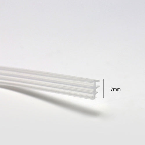7mm Ribbed Fixed Glass Seals