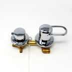 Water Control Valve mixer Tap Set - Non-Thermostatic 3 Outlet Ports with 2 or 3 Water Feeds (100mm between dials)