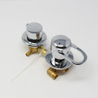 Water Control Valve mixer Tap Set - Non-Thermostatic 3 Outlet Ports with 2 or 3 Water Feeds (100mm between dials)
