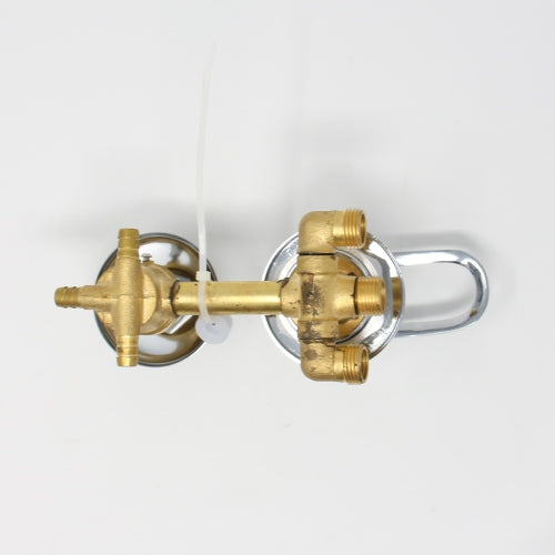 Water Control Valve mixer Tap Set - Non-Thermostatic 3 Outlet Ports with 2 or 3 Water Feeds (100mm between dials)