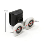 23mm Monochrome Door Wheels (Non-Spring)-1